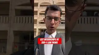 Tip to get Internship at Tier - 1 Law Firms #shorts #law #motivation #advocate