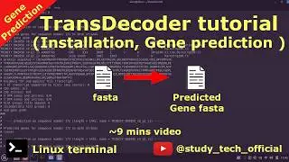 TransDecoder tutorial | Installation | gene prediction #bioinformatics #tutorial