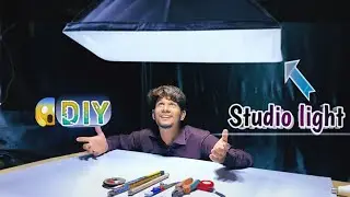 home made studio light how to make studio light DIY studio light very easily