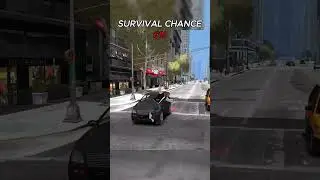Survival Chance #68 #gta #grandtheftauto #physics #ragdoll #viralshorts #rockstargames