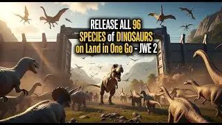 RELEASE ALL 96 Species of Dinosaurs on Land in One Go - JWE 2: Epic Showcase!