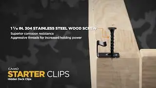 CAMO Starter Clips Features and Benefits