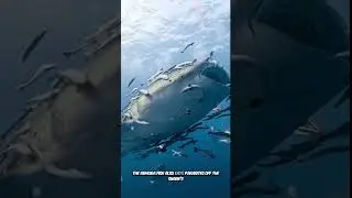 Remoras cleaning whale shark | Symbiotic Relationship