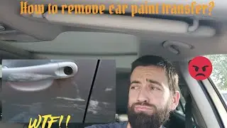 How to remove paint transfer at home