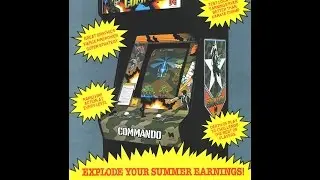 COMMANDO original arcade pcb - CAPCOM, 1985 - U.S. Licenced by Data East