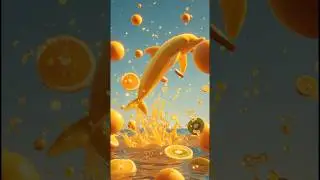 Banana Dolphin Splash 🍌🐬 | 3D Ocean Adventure