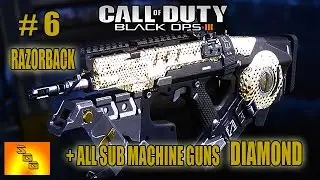 Call Of Duty Black Ops 3 - RAZORBACK #6 (DIAMOND AND GOLD CAMO) Sub Machine Gun