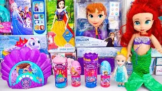 Unboxing Disney Princess Royal Color Reveal Set | The Mermaid Sing-Along Boombox | Anna Styling Head