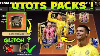 HOW TO GET 99 UTOTS POINTS RONALDO MESSI GLITCH 97-99 EXCHANGE PACK OPENING IN EA FC FIFA MOBILE 24