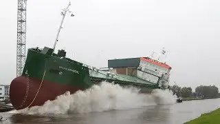 Westerbroek - Tewaterlating van de Snow Crystal bij Ferus Smit