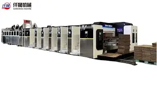 High Definition Felxo Printer Slotter Rotary Die Cutter Folder Gluer Bundle Strapper Machine
