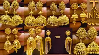 Tanishq🥰 Latest Jhumka Design in 22kt Gold with Price #tanishq #trending #youtube #jhumka #viral