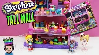 *NEW Shopkins Tall Mall - BIGGEST SHOPKINS PLAYSET EVER!!! + 4 Exclusive Shopkins