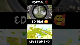 Real VS Editing | bgmi short video editing | #shorts #youtubeshorts #youtube #viral #edit #editing