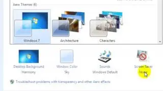How to lock screen after time in Windows 7