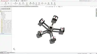 Solidwork Tutorial Radial engine Assembly #Solidworktutorial  #Solidwork