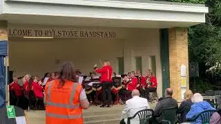 The Shanklin Town Band at the Rylstone Gardens Bandstand