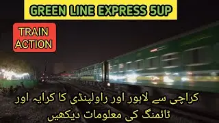 Green Line Express 5UP in Action! 🚆 Karachi to Lahore & Rawalpindi | Schedule & Fares
