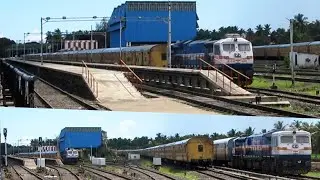 Demu Express Arriving At Narasapur|Narasapur Railway Station Pitlines & Stable Lines|New Platform|NS
