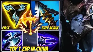 WILD RIFT CHINA TOP 1 ZED - THEY THOUGHT THEY ESCAPED... WRONG