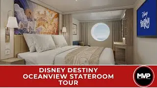 Disney Destiny Oceanview Stateroom Tour