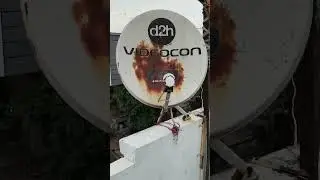 d2h Videocon HD chatri with Airtel lnb signal setting