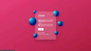 GlassMorphism Login Form Using HTML and CSS | Login Page Design | Glass Morphism Design