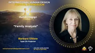 Интервью Барбары Дитлоу #humandesignfestival