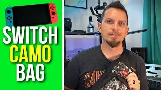 Nintendo Switch OLED Compatible Sling Backpack (Digital Camo!)