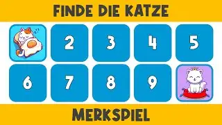 Katzen Memory - Kinder Denk Spiel