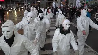 Raw uncut - Incredible Civil rights protest performance art in Toronto, Canada 2020-12-19