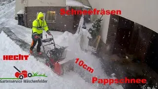Schneefräsen 10cm schwerer Schnee - Hecht 9556 Schneefräse