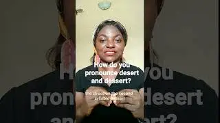 How do you pronounce desert and dessert? #english #youtubeshorts#pronunciations#explorepage