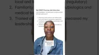 How I transitioned from being a Pharmacy Technician to a Lead Regulatory Affairs Associate #biotech