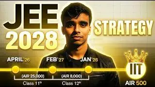 JEE 2028 Strategy 🔥 Complete JEE 2028 Roadmap | How to Start JEE Preparation in Class 11 (0 to IIT)