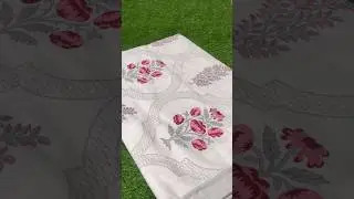 Grey-pink pure cotton double bed bedsheet in size : 100/108. #shortsfeed #trending #viral #shorts