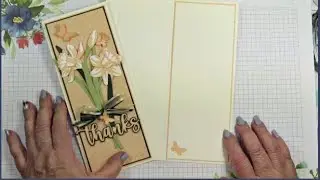 1043 25 02 22 FF Long slim card Daffodil Dies
