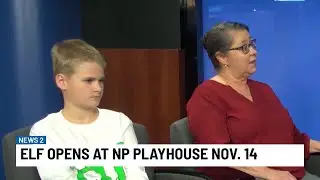 News 2 Newsmakers about Elf opening at North Platte Playhouse Nov. 14