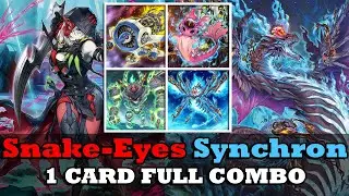 [4k] [ Yu-Gi-Oh! Master Duel Tutorial ] Snake-Eyes Synchron - 1 Card Full Combo