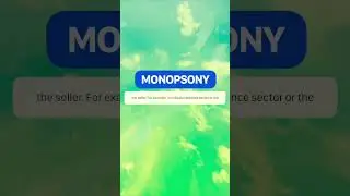 Monopoly or Monopsony? #economy #economics #economicterms #english #learnenglish #upsc #upscprelims