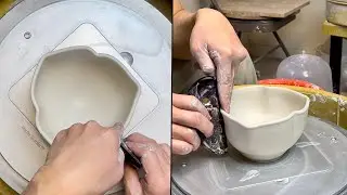 696. Throwing/Altering a Triangular Bowl on the Aluminum Bat System with Hsin-Chuen Lin &bull; Part~l