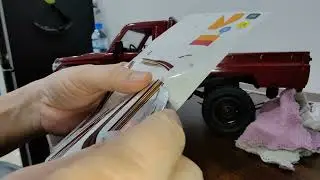 Toyota Land Cruiser 1:12 scale install the sticker