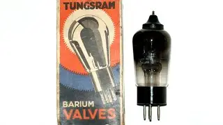 Unboxing A Tungsram Barium SE220 Tetrode Vacuum Tube #UnboxingVintageElectronicComponents