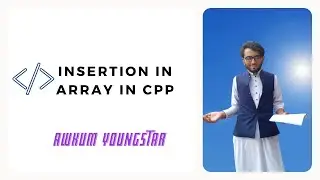 Insertion operation an Array in cpp
