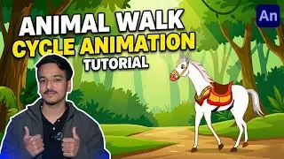 Animal Walk Cycle Animation कैसे बनाएं? | Step-by-Step Tutorial #animationtutorial #adobeanimate