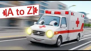 Emergency Vehicles Phonics Song 🚨 | A is for Ambulance & Fire Truck 🚒 | Toddler Learning