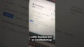 LUNC ranked 23 on Coinmarket.com #lunc #luna #lunaclassic #crypto #bitcoin #terraluna #lunatothemoon