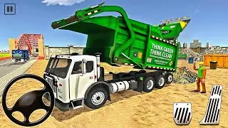 City Garbage Truck Driving Simulator 2020 - Transport Compact Trash to City Dump - Android Gameplay