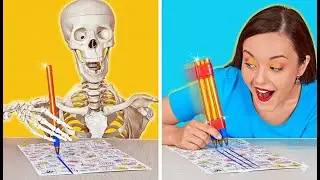 ASTUCES SCOLAIRES BRICOLAGE G&Eacute;NIALES || Guide de survie de l'&eacute;tudiant paresseux par 123 GO! SCHOOL
