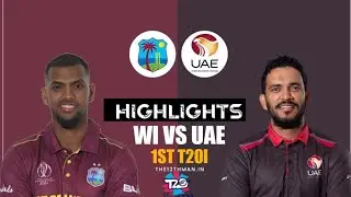 West Indies vs UAE Warm Up | Match Highlights | ICC T20 World Cup 2022